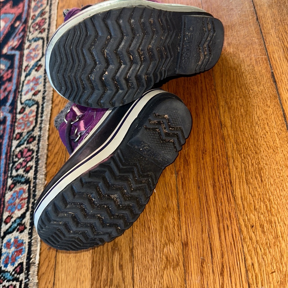 Sorel Youth Pac Purple Nylon Waterproof/Insulated Winter/Snow Boots Size 10 - Picture 11 of 11